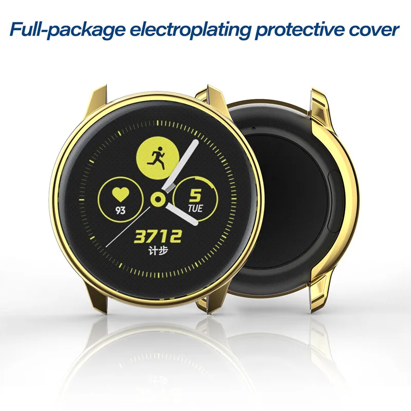12 видов цветов Чехол для samsung Galaxy Watch Активный Чехол запасная Защитная крышка ТПУ чехол для часов розовое золото умный протектор для часов