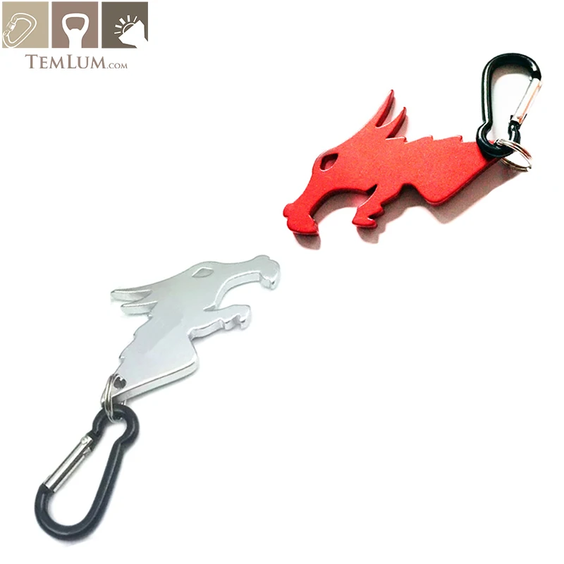

TEMLUM Dragon Head Shape Personalized Beer Bottle Opener Keychain, Key Tag Chain Ring Trinket Tool Free Shipping