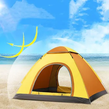 

2 Person Ultralight Tent Outdoor Camping Single Layer Windproof Waterproof Portable Travel Tent 3 seasons Beach Travel Tents