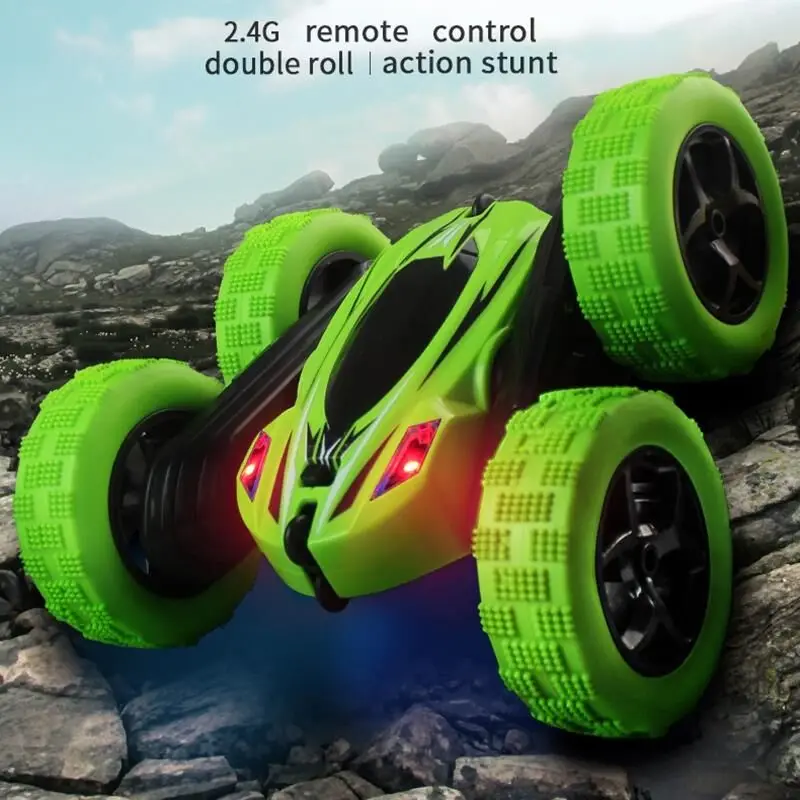RC автомобиль 2,4G 4CH трюк багги автомобиль Рок Гусеничный ролл автомобиль 360 градусов флип дети робот игрушечные машинки RC для подарков