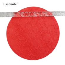 Прозрачная акриловая тиснение скалка для помадки ролик подарок Sculpey кекс ремесло выпечка кекса украшения плесень 52021