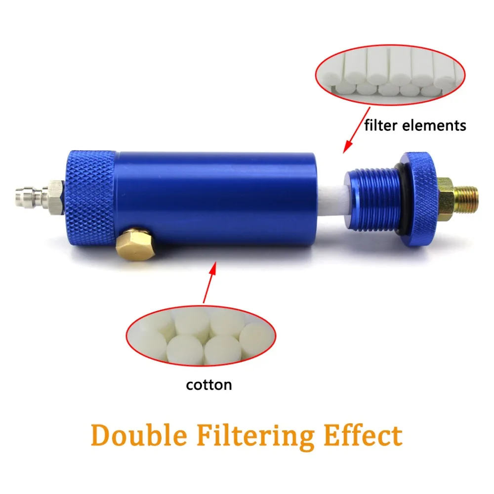 PCP Пейнтбол Airforce 300 бар 4500psi ручной насос фильтр с предохранительным клапаном M10x1 водно-масляный сепаратор фильтрации воздуха 50 см шланг 8 мм