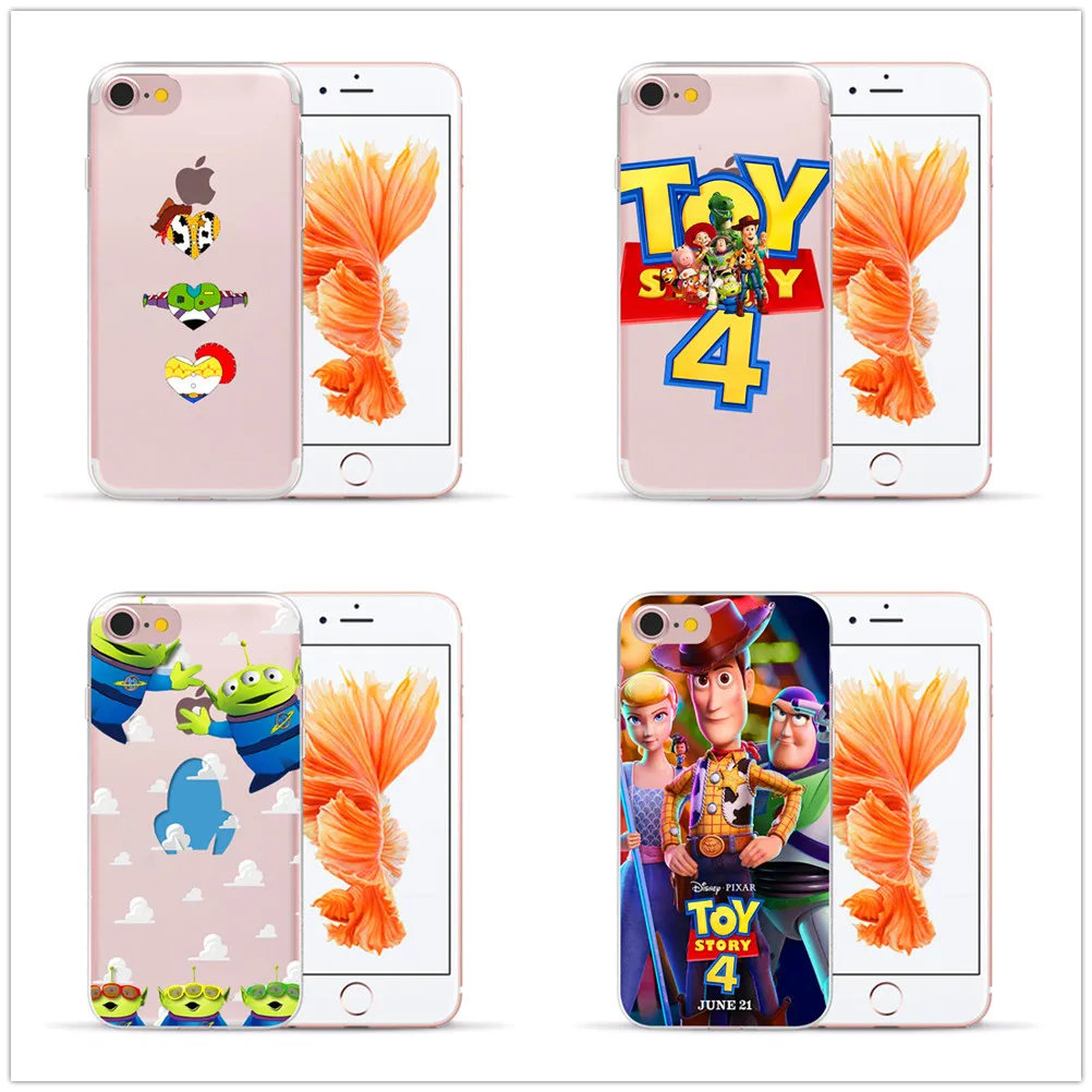 

Fashion Toy Story Woody clear Soft TPU Fundas Cover Case For iPhone 6 7 8 Plus XS Max XR X 5 coque shell