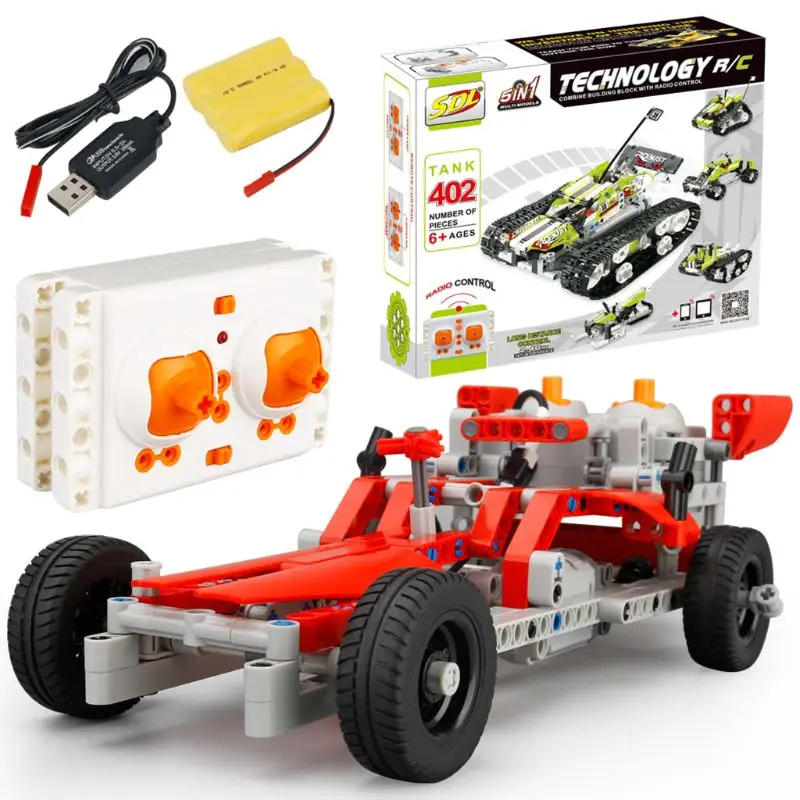 

RC Model Car SDL 2017A-28 2.4GHZ USB Charging Building Block DIY Cars Toy