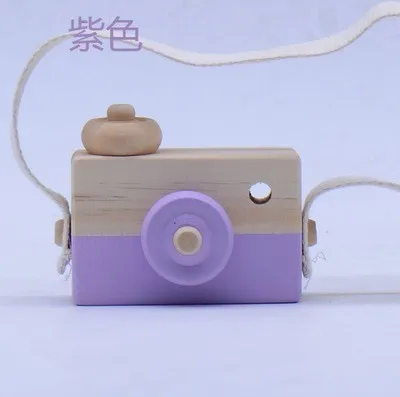 Мини Симпатичные деревянные Камера игрушки безопасный натуральный игрушки для детские, для малышей Мода развивающие игрушки на день рождения рождественские подарки - Цвет: 6