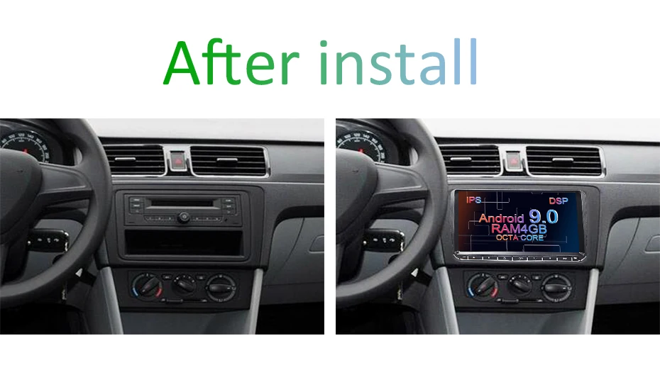 Perfect DSP Android 9.0 4G 64G Car GPS for Seat Altea Toledo VW Passat B6 CC GOLF 5 6 Polo Tiguan Touran radio Navigation NO DVD player 5