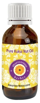 

FRee Shipping Pure Kukui Nut Oil Aleurites moluccans 100% Natural Undiluted Therapeutic Grade 5ML