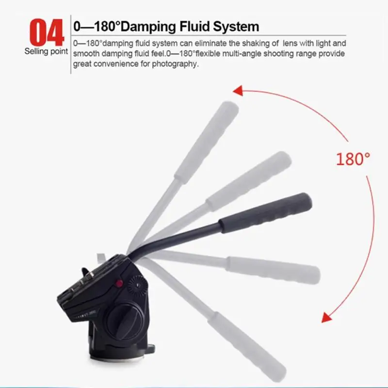 Kingjoy VT-3510 панорамная головка штатива Гидравлическая жидкость видео головка для штатива монопод держатель камеры подставка для мобильных зеркальных фотокамер DSLR