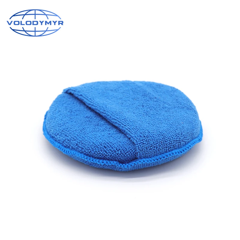 

Wax Applicator 6 Inch Microfiber Pad with Pocket for Waxing Auto Clean Daily Maintenance Cleaning Interior Car Detailing Pads