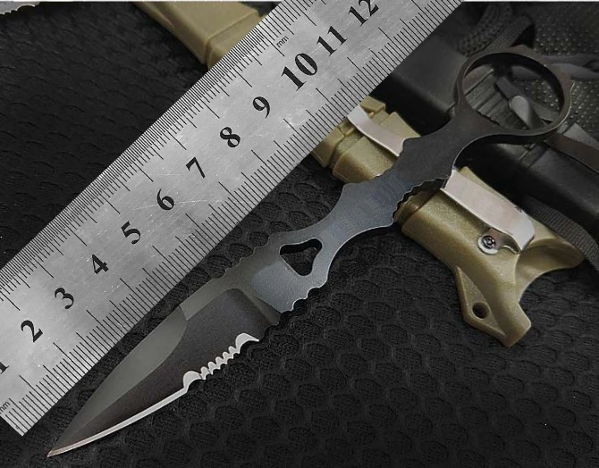 Нож karambit с фиксированным Д2 стальным лезвием и бабочкой, походный инструмент для охоты, выживания, тактический карманный мини подарок, Прямые ножи