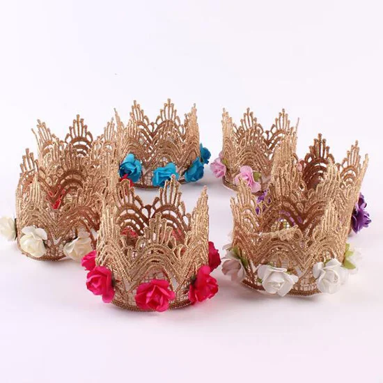 Princess Flower Birthday Party Baby Crown Girl Hairband Headwear 1 Pcs Rose