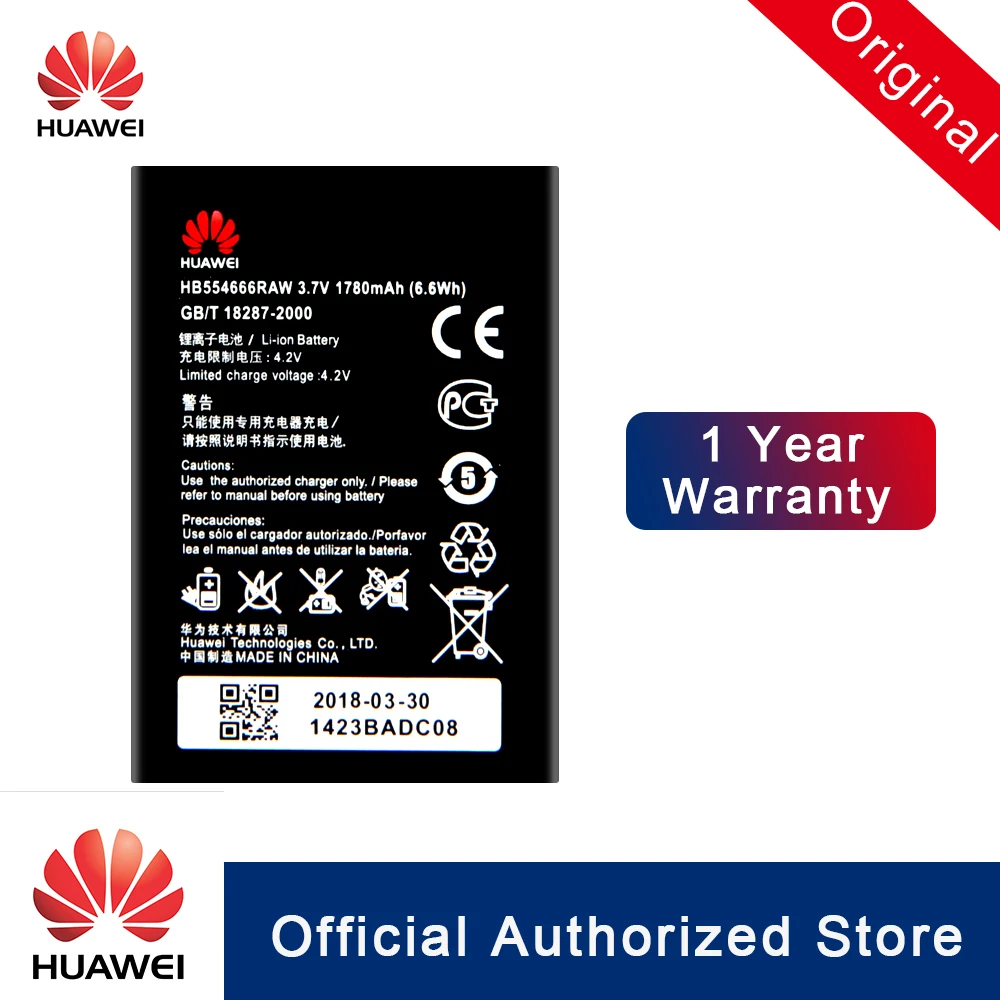 Оригинальный аккумулятор HB554666RAW для HuaWei 4G Lte Wi Fi роутер E5372 E5373 E5375 EC5377 E5330 Сменный