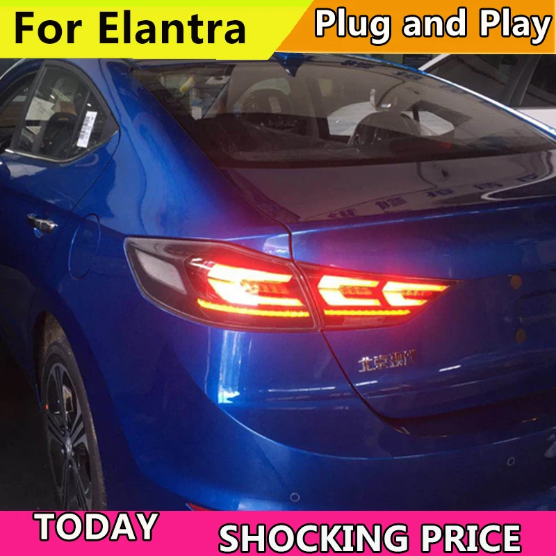 Автомобильный Стайлинг задний фонарь для Hyundai Elantra светодиодный светильник 2017-2018