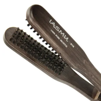 

1pc Professional Wooden Straightener Hair Comb Anti-Static Hairdressing Styling Tools V Type Hair Clip Hairbrushes