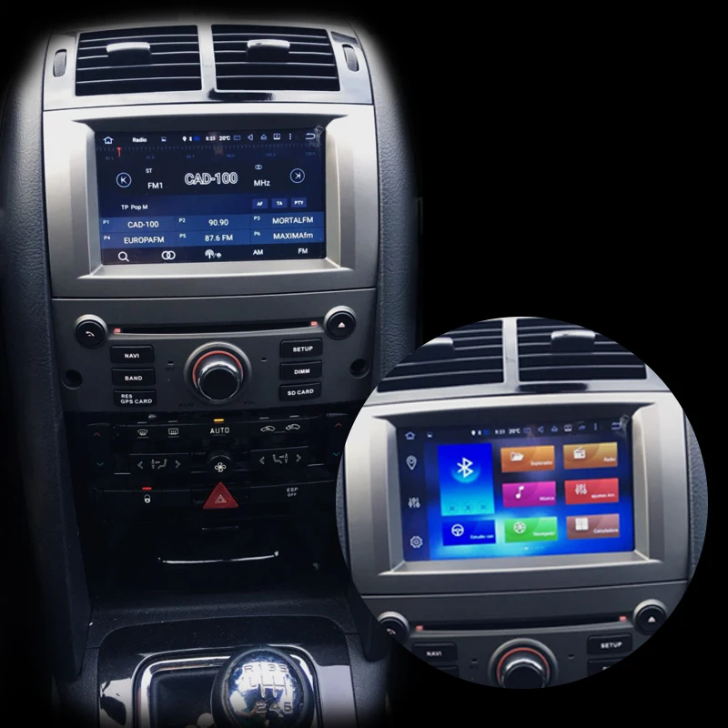 Top DSP Android 9.0 Car DVD Player For Peugeot 407 2004 2005 2006 2007-2010 Auto Stereo Radio Multimedia player Head Unit recorder 7