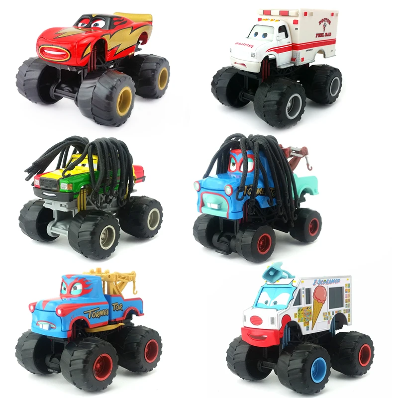 Машинки Диснея Pixar пугающие машинки McMean Rasta Carian Tormentor Monster Mater 1:55 литье под