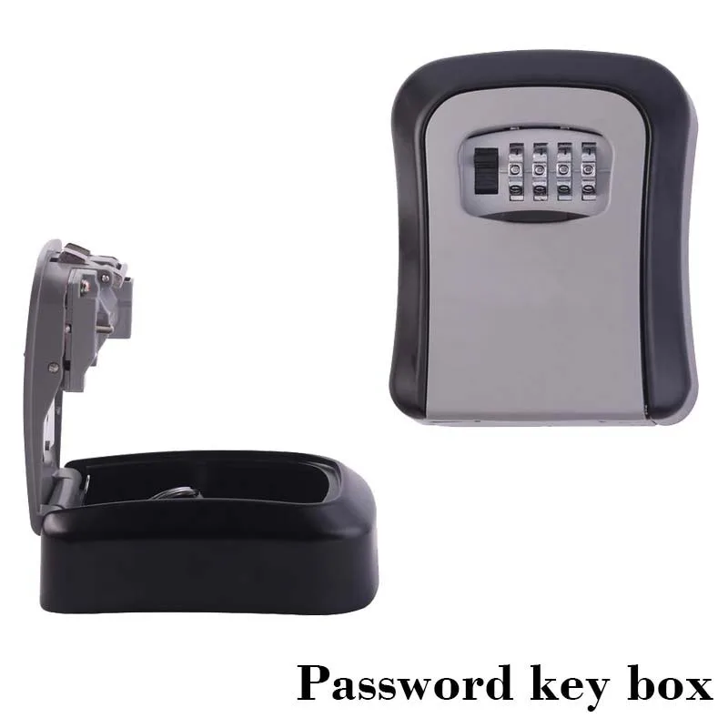 Настенное крепление для хранения ключей Secret Box Организатор безопасной безопасность блокировка дверей с 4 цифры Комбинации пароль цинковый