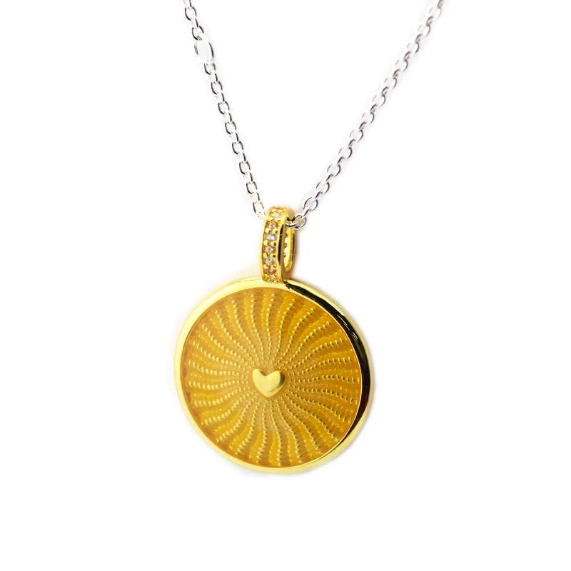 

CKK Shine Charms Authentic 925 Sterling Silver Rays Of Sunshine Pendant Necklaces for Women Charm DIY Jewelry Making 2018 New