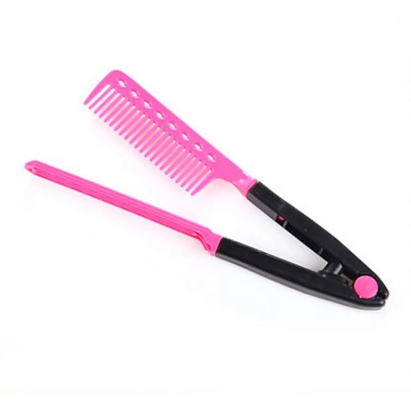 

1 Pc Professional Hair clips V-clip Design Curly Hairpins Hairdressing Styling Tool Curl Brush Combs Hair Straightener Comb