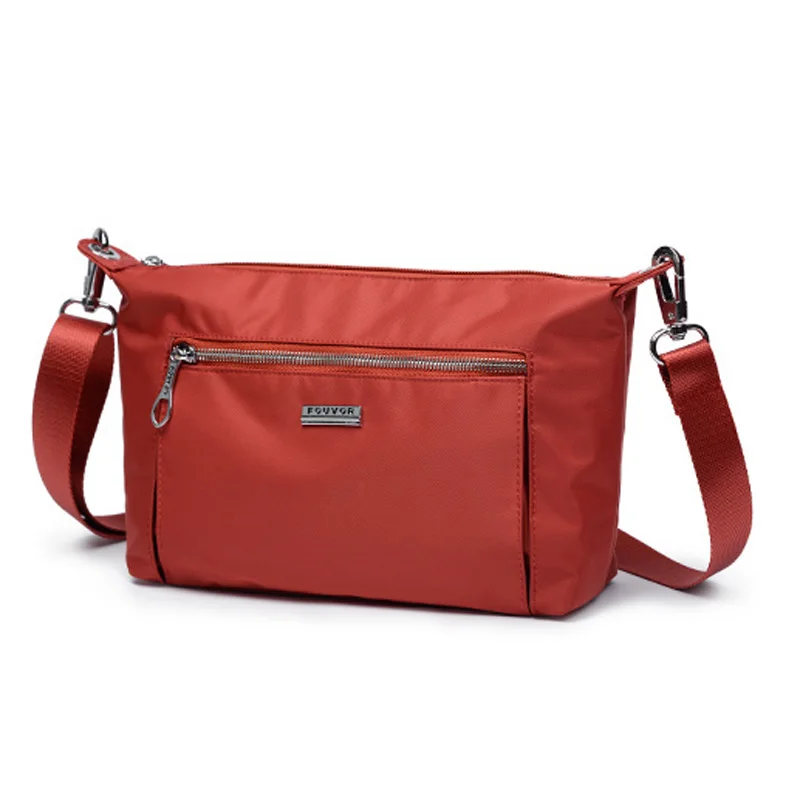 Fouvor летняя модная женская сумка Оксфордские сумки водонепроницаемая сумка через плечо маленькая сумка через плечо с клапаном для женщин сумки-мессенджеры - Цвет: Chestnut Red