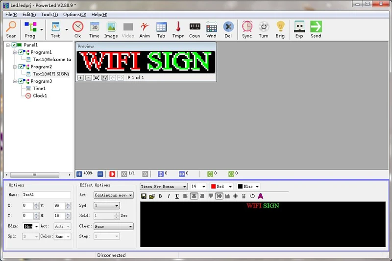 Wifi светодиодный 7 цветной знак для интерьера помещения 3" x 8" с высоким разрешением P10 и новой технологией SMD. Идеальное решение для рекламы