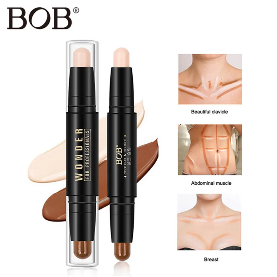 

BOB Brand Highlighter Illuminator 3D Makeup Bronzers And Highlighters Pen Contouring Highlighter Face Concealer Shimmer