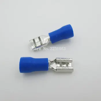 

50PCS/LOT FDD2-187 insulating Female Insulated Electrical Crimp Terminal Connectors Cable Wire Connector