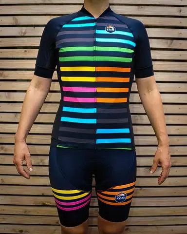 

2019 komraid uk cycling kit cycling jersey suit Women MTB bike cycle set Breathable Jacquard mesh short sleeve Traje de ciclismo