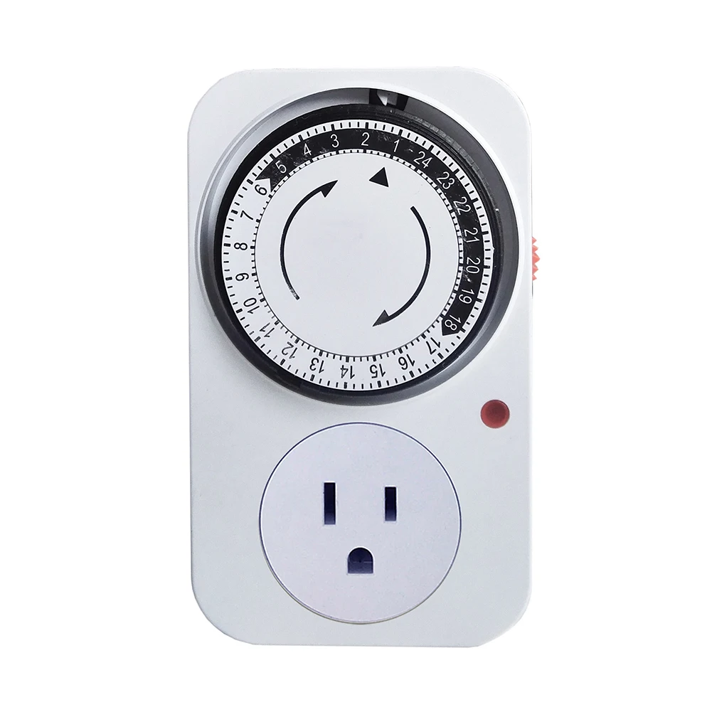 Timer Socket 24 Hour Electrical Multi Mechanical Time Wall Outlet