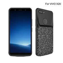 4700 мА/ч, с клетчатыми нашивками; Батарея КРЫШКА ДЛЯ VIVO X20 внешний Мощность банк Зарядное устройство рамка TPU чехол для телефона