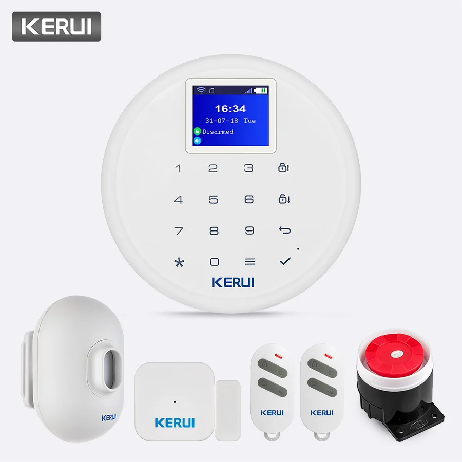 KERUI W17 Беспроводной Wi-Fi GSM охранная сигнализация Водонепроницаемая уличная подъездная дорожка гараж PIR датчик движения домашняя охранная сигнализация наборы