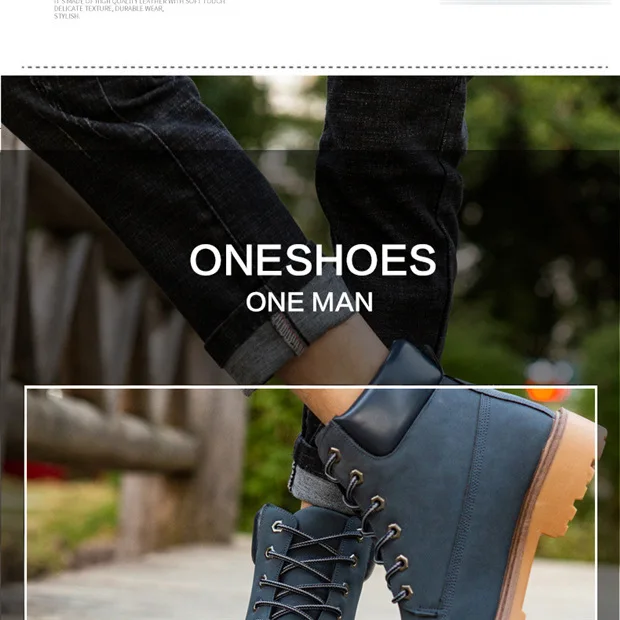 LTARTA Women Ankle Boots Female High Boots Big Size British Pu Leather Boots Workers Shoes Women's Single Boots HDD-07