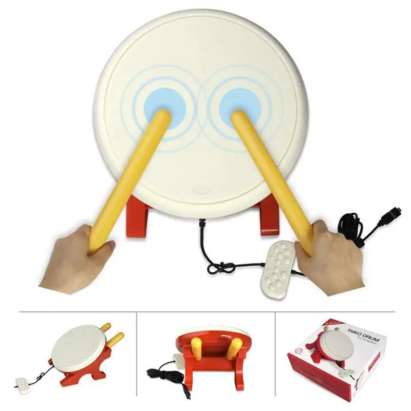 

For Taiko Drum Compatible with N-Switch,Drum Controller Taiko Drum Sticks Video Games Accessories Compatible with Nintendo Swi