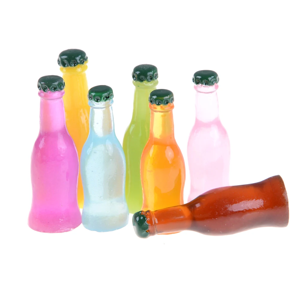 

5pcs/set Doll drink Kitchen ollhouse Miniature Toy 1:12 Mini Decor Drink Bottle Toys For Doll