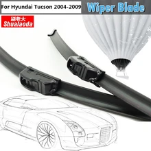 1Pair Vehicle Soft Rubber Windshield Wiper Blade For Hyundai Tucson 2004-2009 Car Bracketless Wiper Blades
