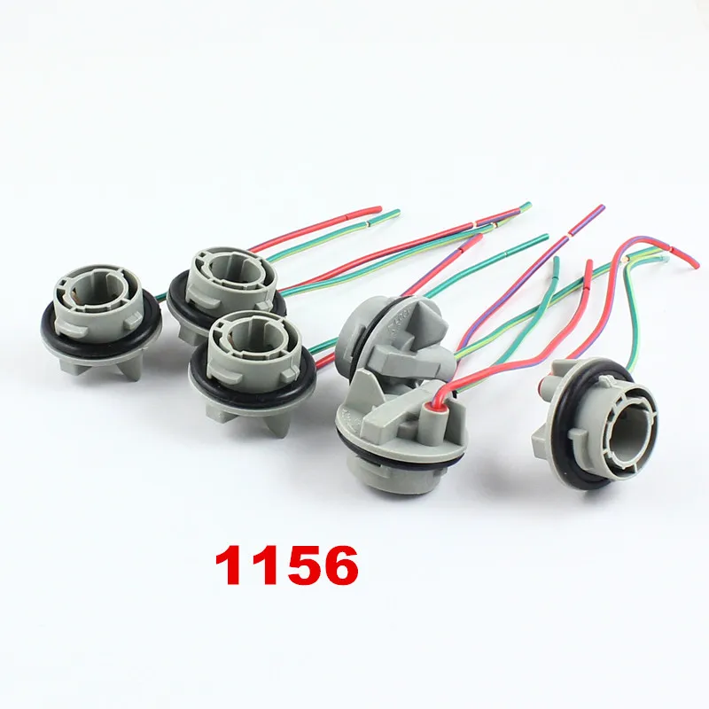 FSYLX 2шт 1156 BA15S BAY15D 1157 разъем женский автомобильный светильник розетка провод лампы