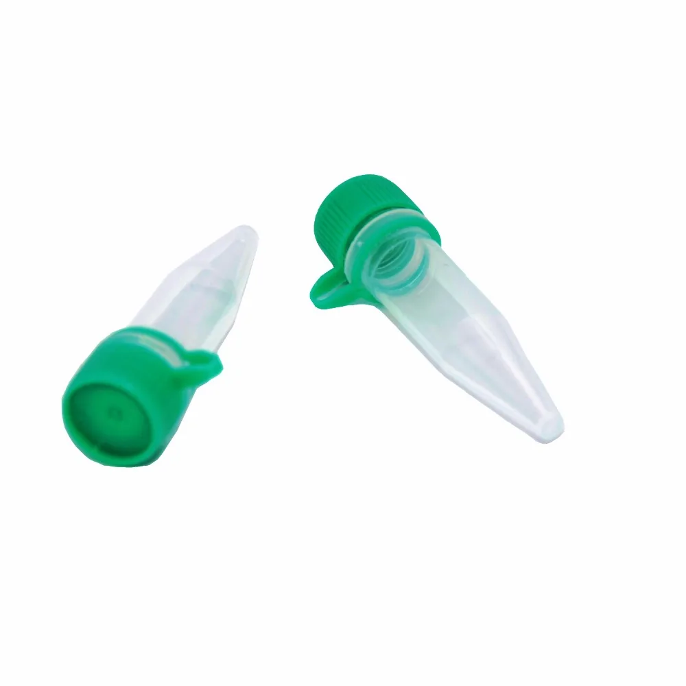 100pcs Microcentrifuge Tube with Snap Cap 1.5ml Centrifuge Tubes Plastic Test Tubes with Colorful caps