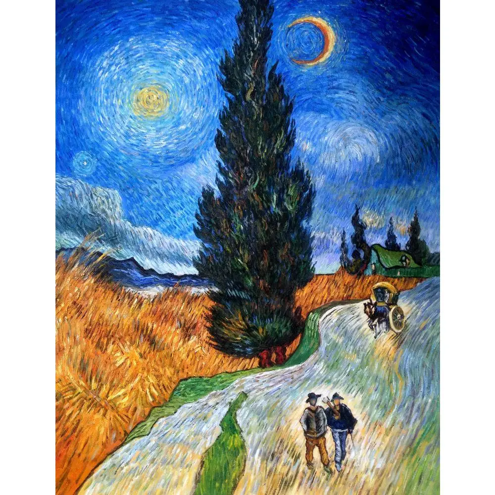 Famous artist vincent van gogh oil painting reproduction Cypress