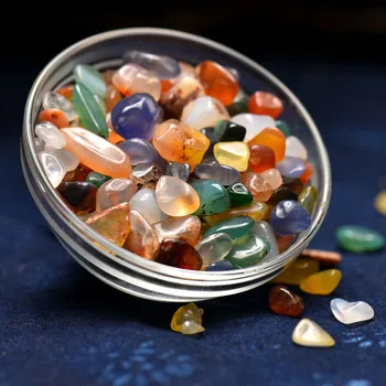 

50g Tibetan Buddhism Seven Treasures Buddhist Seven Lucky Stones Colorful Crystal Stones Amass Fortunes Stones Large Particles
