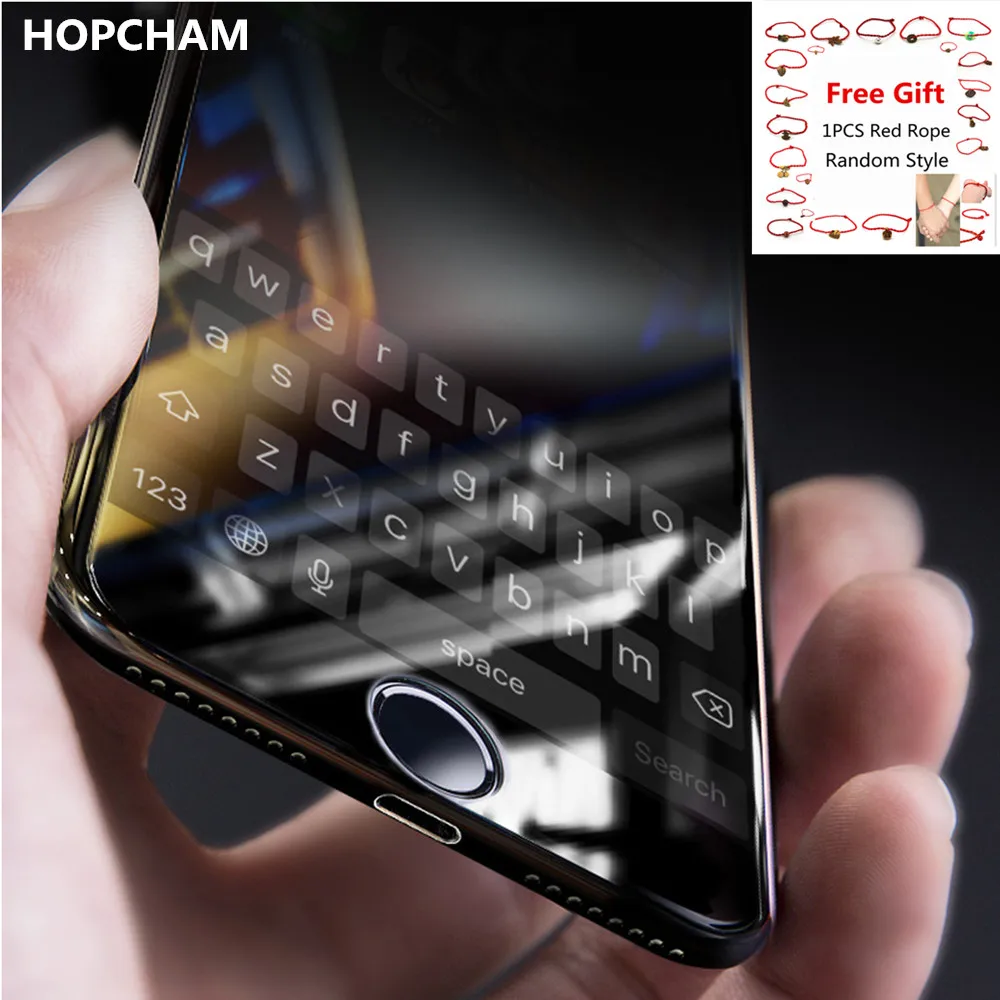 HOPCHAM Защитное стекло для iPhone 6 6S Plus закаленное защитное 5D с закругленными краями 8 7