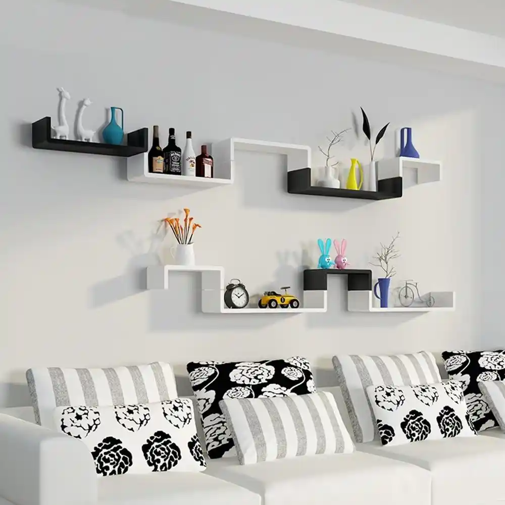 Set Of 3 Floating Display Shelves Ledge Bookshelf Modern Wall Set Of 3 Floating Display Shelves Ledge