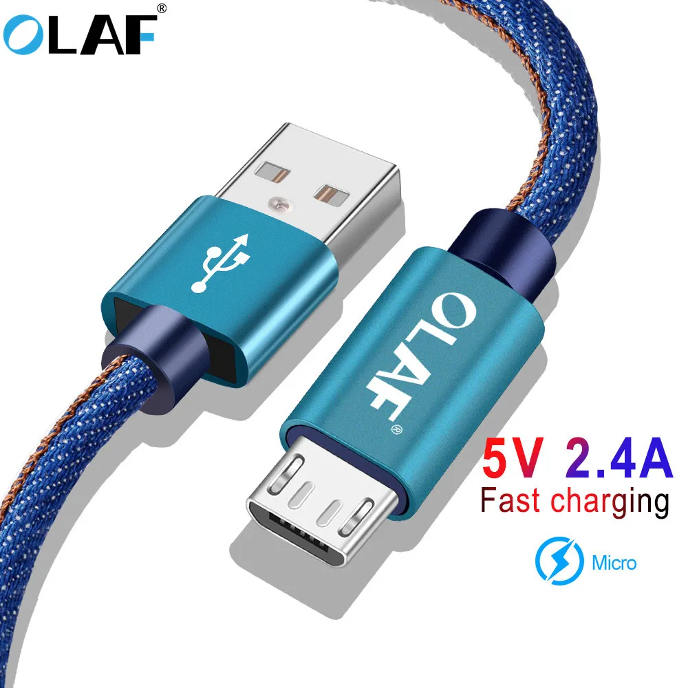 

OLAF Micro USB Cable cowboy 2A Fast Data Sync Charging Cable For Samsung Huawei Xiaomi LG Andriod Microusb Mobile Phone Cables