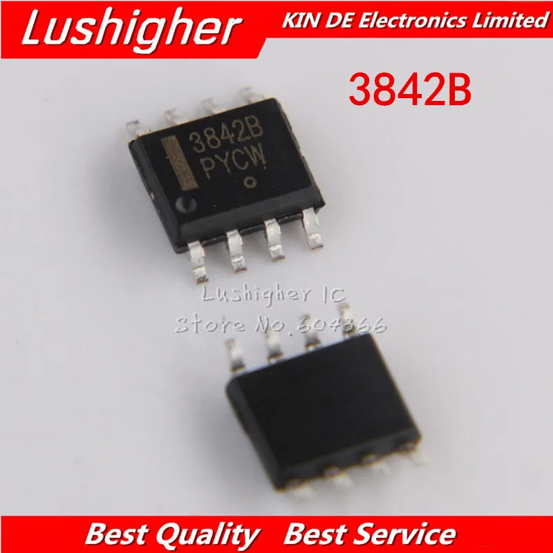 10 шт UC3842A SOP8 UC3842 СОП UC3842B SMD новый оригинальный IC Бесплатная доставка