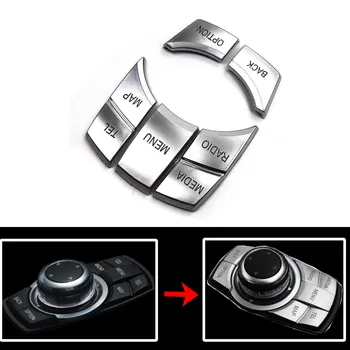 

iDrive Multi-Media 7-Button Cover Trims for BMW 2 3 4 5 6 X5 X6 E46 E30 E34 E61 320I Series