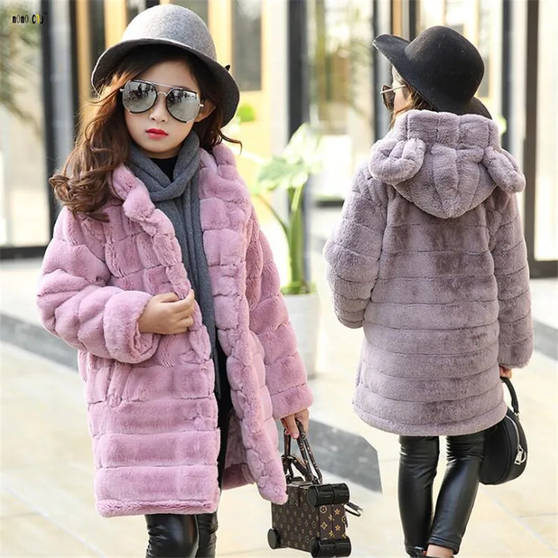 girls fluffy coats