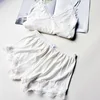 Two Piece Cotton Pajama Set Sexy Lace Top And Shorts Pyjamas Spaghetti Strap Sleepwear High Elastic Pijama Nightie Home Clothes ► Photo 2/6