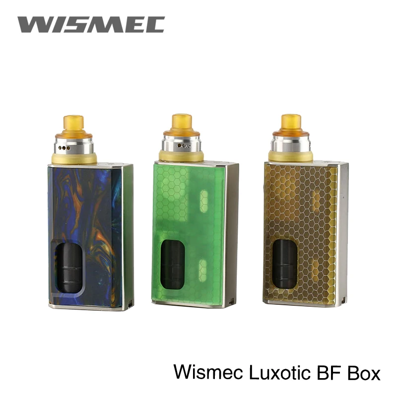 

Original WISMEC LUXOTIC BF Kit with Tobhino RDA built-in 7.5ml refillable bottle Electronic cigarette 100W Box MOD Vape pen kit