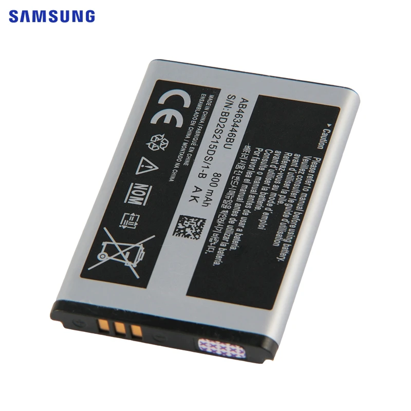 Оригинальная батарея samsung AB463446BU AB463446TU для samsung S139 M628 X520 F258 E878 X208 E1200M SGH-B108 GH-M310 SGH-L258 800 мА-ч