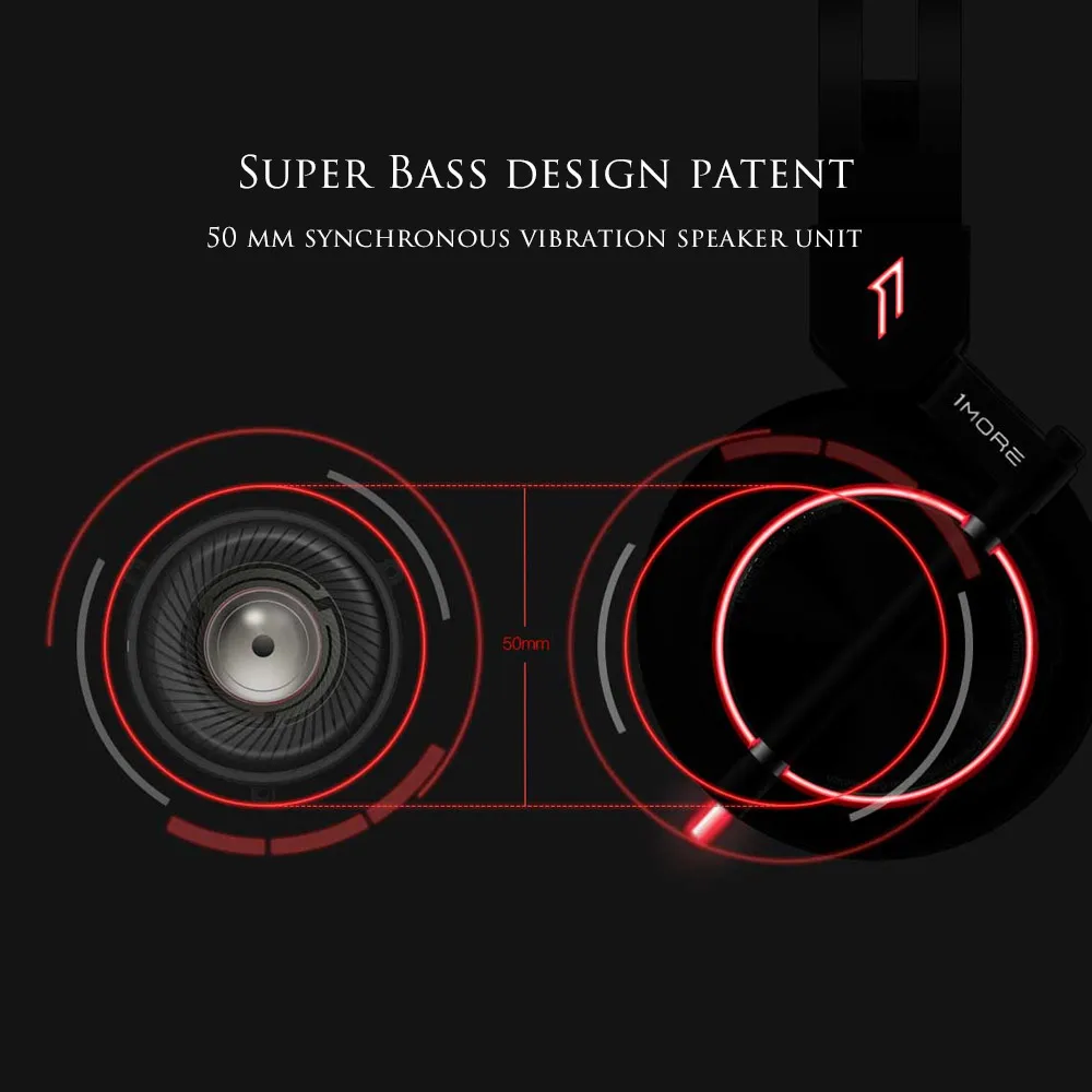  1MORE H1005 USB Gaming Headset Spearhead VR E-Sports Headphones 7.1 Surround Sound Game LED Light E