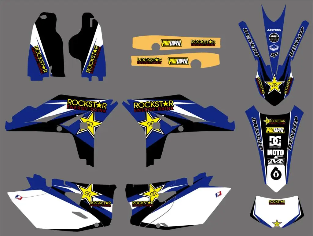 Мотоциклетная команда фоновый рисунок набор наклеек для Yamaha WR450F WRF450 2012 2013 WR 450F 450 F WRF 450